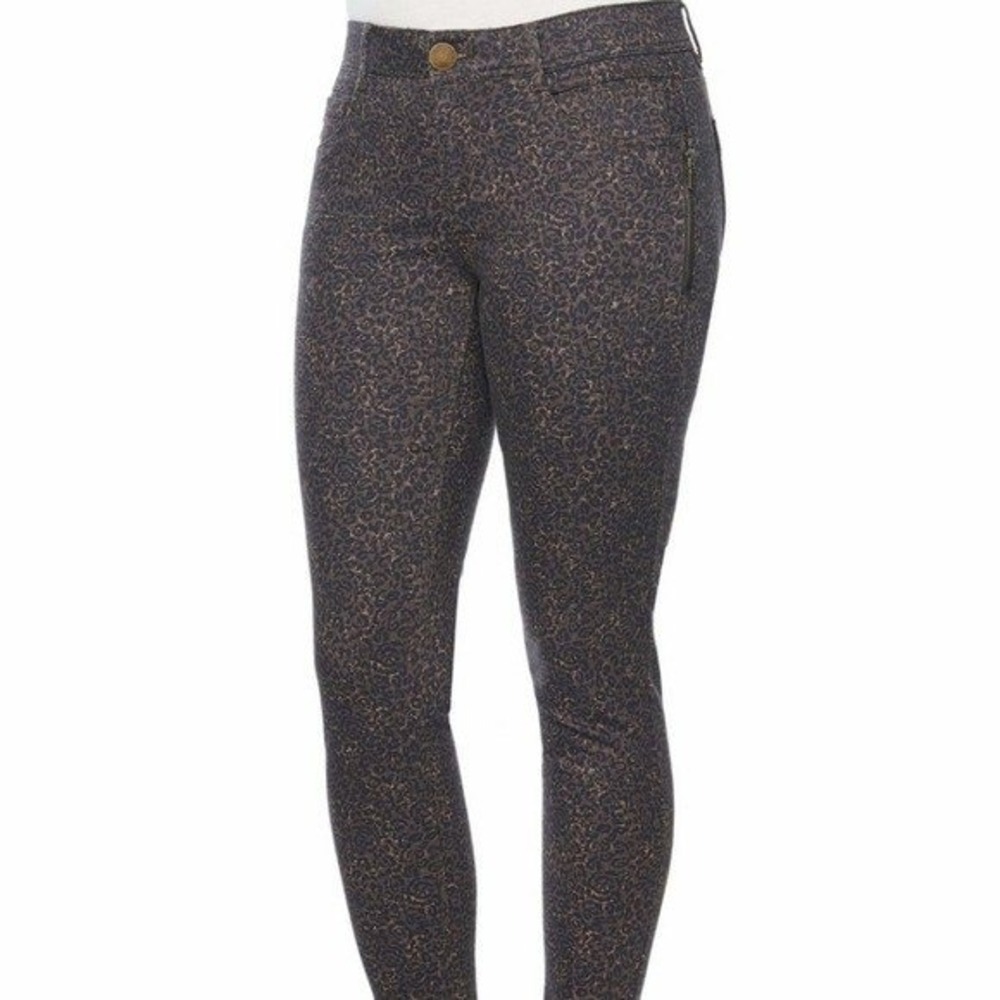 Democracy "Ab" solution Leopard Print Demin Jeans Jeggings plus size‎ 22W New